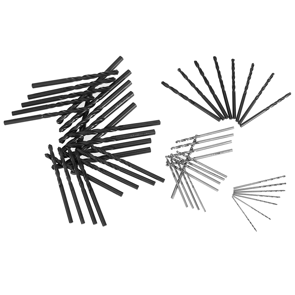 51pcs Twist Drill tools 1.0 6.0mm Round Straight Shank Metric HSS Drilling Tool ferramentas herramientas furadeira with Case