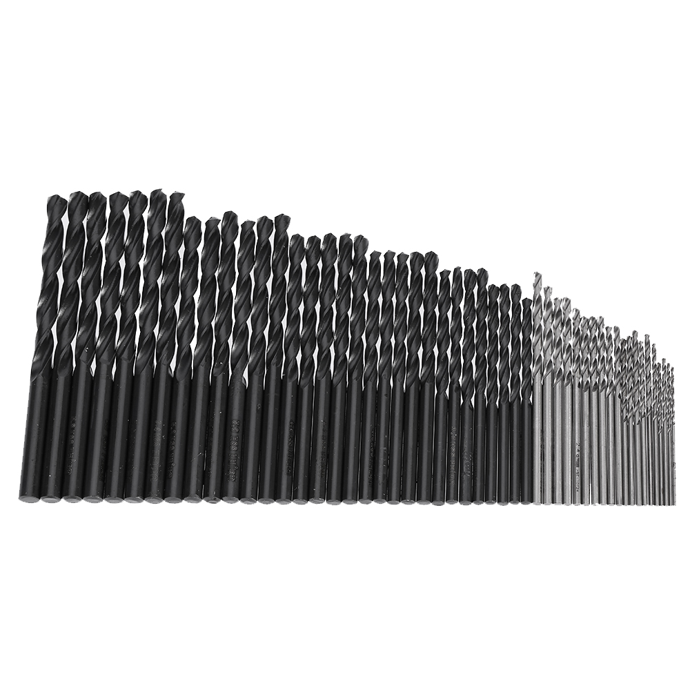 51pcs Twist Drill tools 1.0 6.0mm Round Straight Shank Metric HSS Drilling Tool ferramentas herramientas furadeira with Case