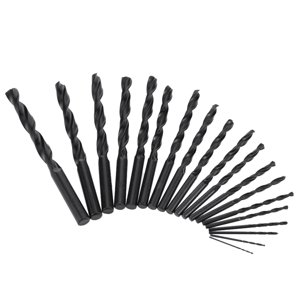 19pcs set High Speed Steel Twist Drill Bits Set perforator HSS Quality Twist Drill ferramentas Metric System 1 10mm herramientas