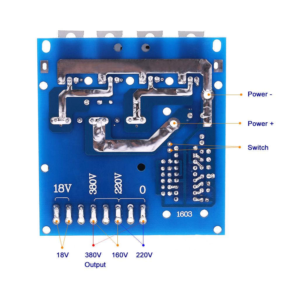 DC AC Converter Inverter Board DC12V to 220V 380V 18V AC 500W Inverter Board Transformer Power