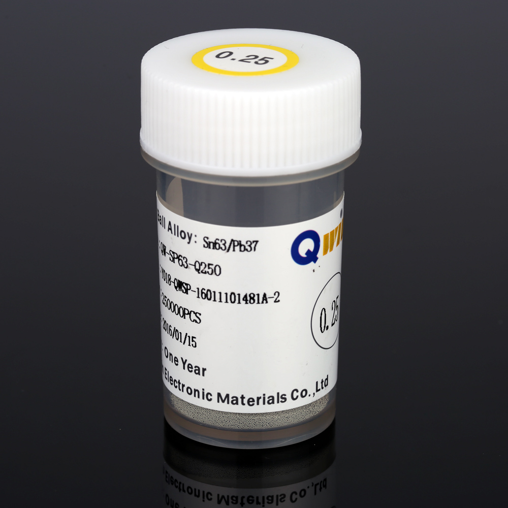 Quality Leaded Solder Balls Soldering Ball Set 0.20 0.25 0.30 0.35 0.40 0.45 0.50 0.55 0.60 0.65 0.76mm 250k bottle Sn63 Pb37