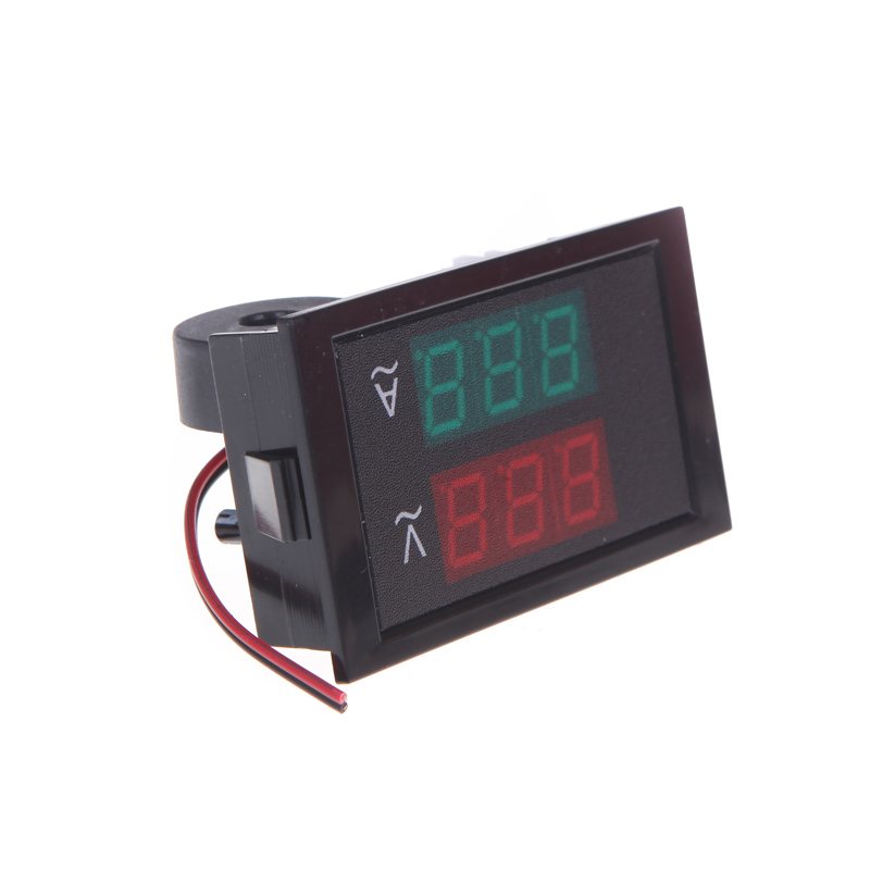 Digital LED Ammeter Voltmeter Voltage Tester with Current Transformer AC80 300V 0 50.0A Dual Display Voltage Diagnostic tool
