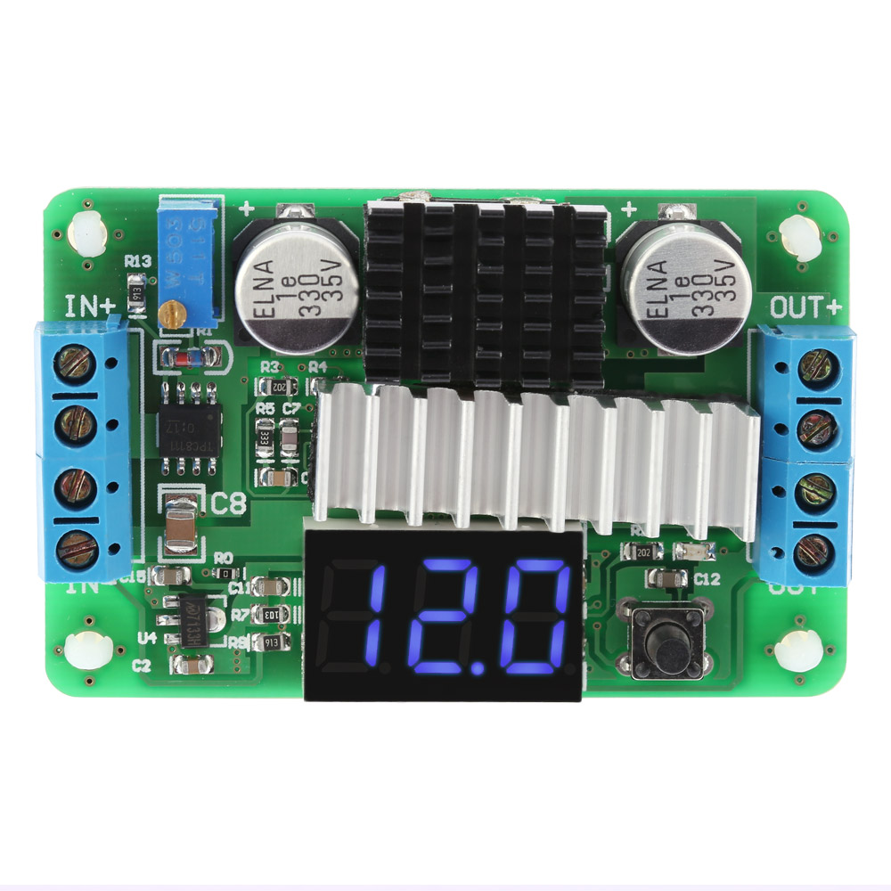 Digital DC DC 3.5 30V 100W Boost Module Step up Converter Power Supply Module LED Voltmeter Display