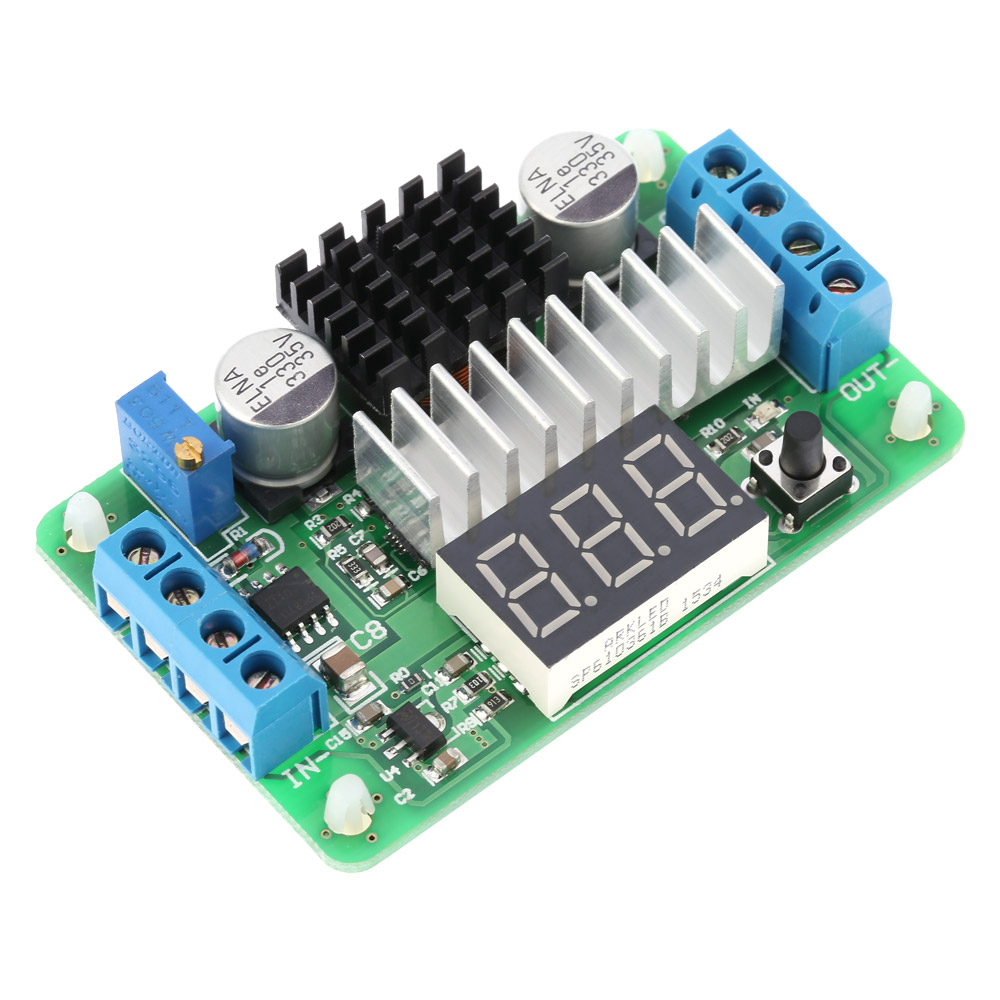 Digital DC DC 3.5 30V 100W Boost Module Step up Converter Power Supply Module LED Voltmeter Display