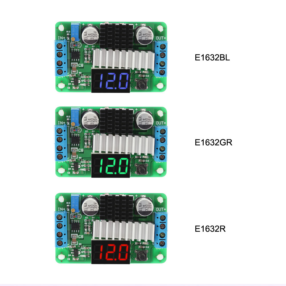 Digital DC DC 3.5 30V 100W Boost Module Step up Converter Power Supply Module LED Voltmeter Display