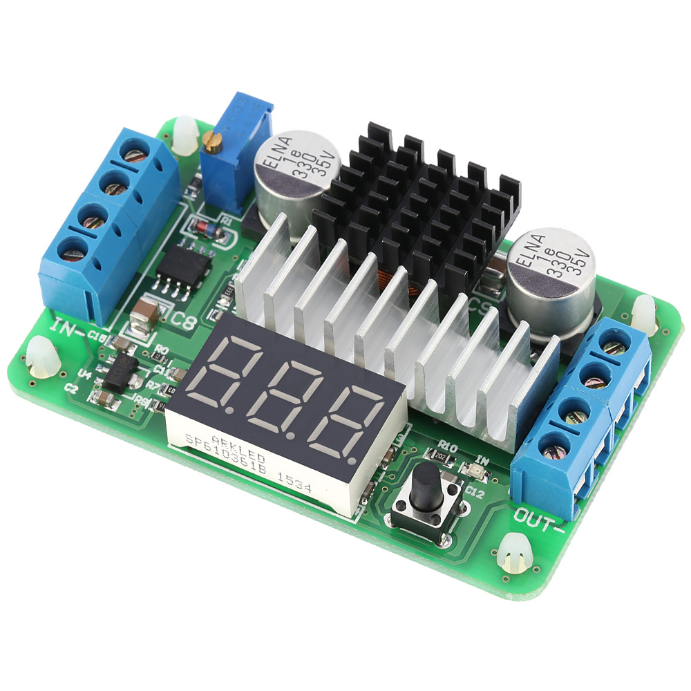 Digital DC DC 3.5 30V 100W Boost Module Step up Converter Power Supply Module LED Voltmeter Display