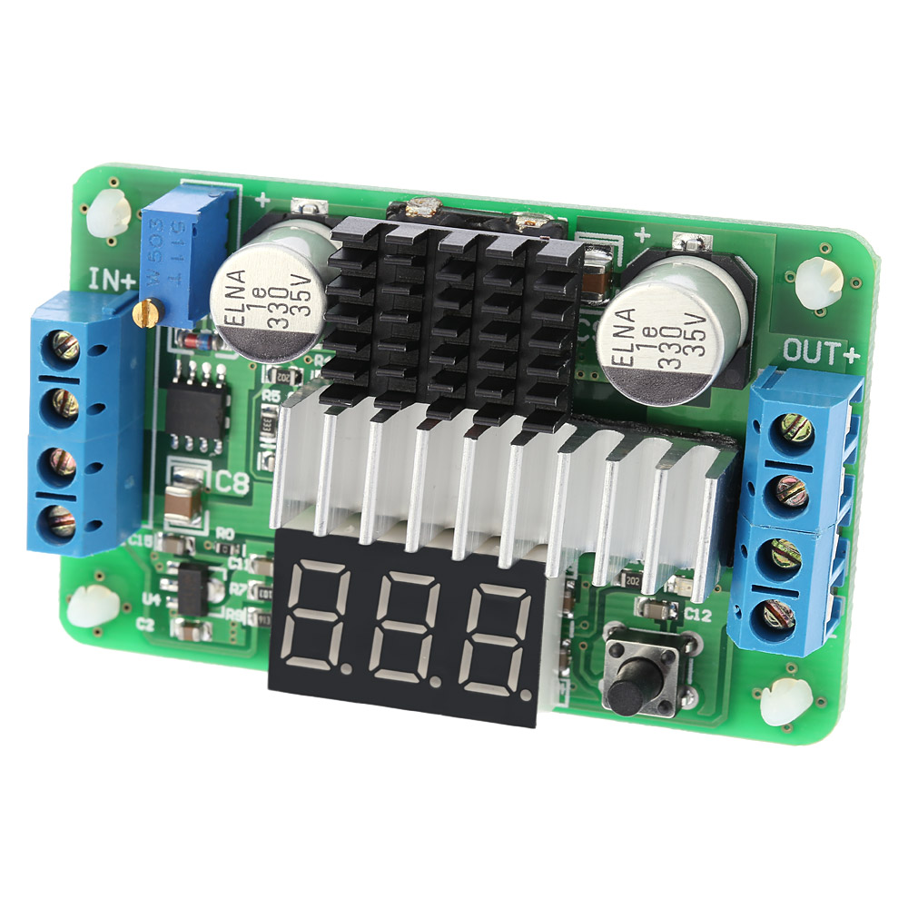 Digital DC DC 3.5 30V 100W Boost Module Step up Converter Power Supply Module LED Voltmeter Display