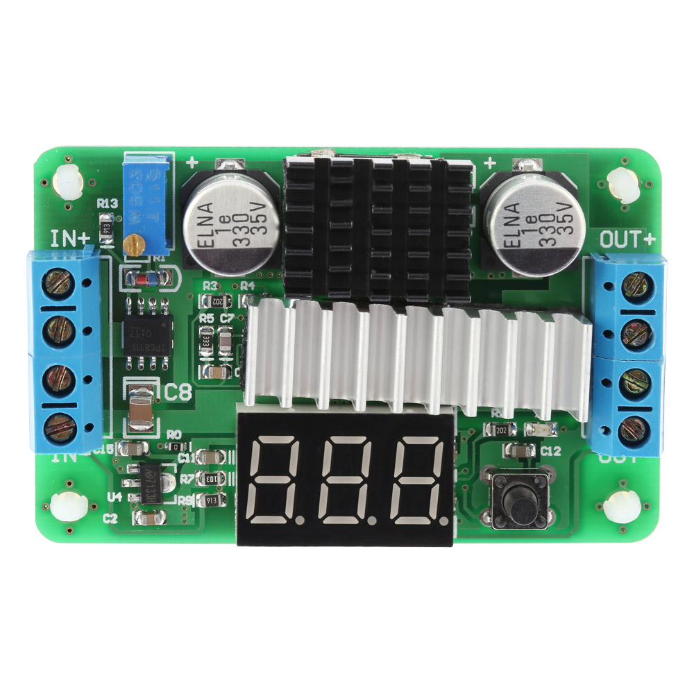 Digital DC DC 3.5 30V 100W Boost Module Step up Converter Power Supply Module LED Voltmeter Display