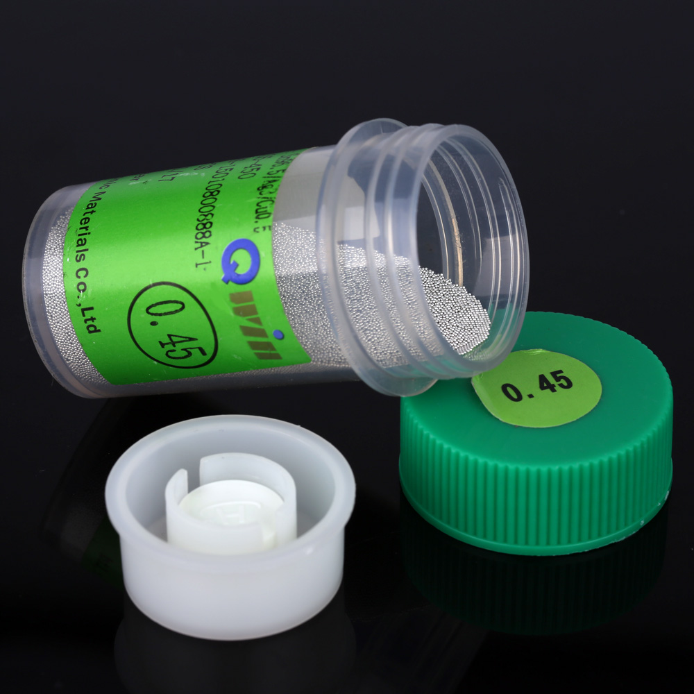 250k 0.45 0.4 0.35 0.3mm High Quality Solder Balls Soldering Ball Sn96.5 Ag3 Cu0.5 Soldering accessories hand repair tools