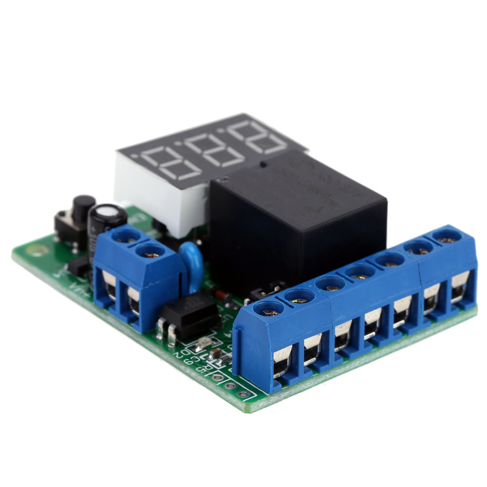 Multifunction Relay Control Module PLC Counting Cycle Timer Control Module 12V DC Relay Delay Time Switch Voltage Detection