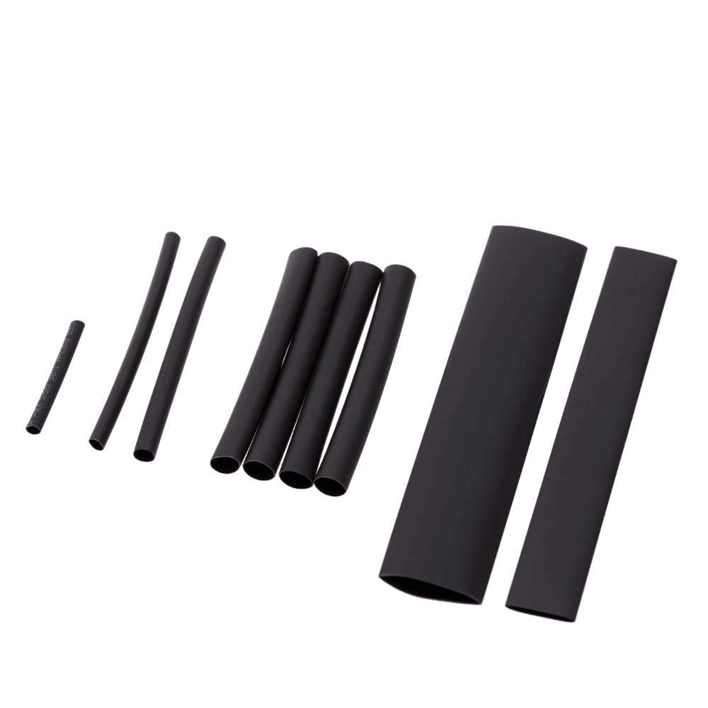 150pcs Durable Heat Shrink Tubing Heat Shrink Tubing Tube Black Electronic Accessories