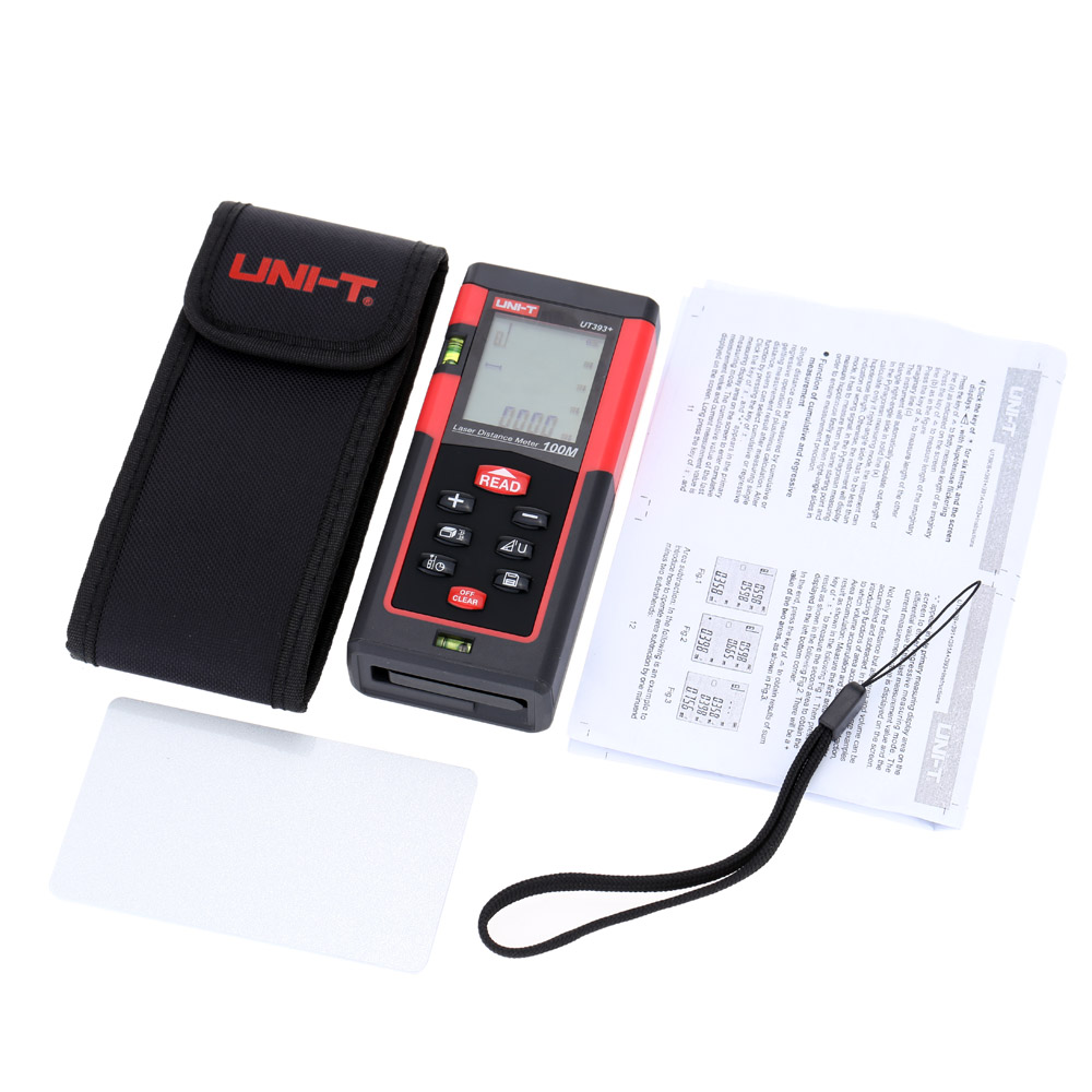 UNI T Handheld 100m Laser Distance Meter Range Finder Practical Laser Rangefinder DigitalDistance Area Volume Self calibration