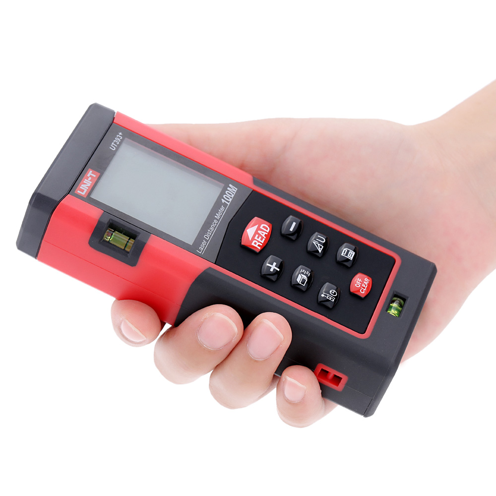 UNI T Handheld 100m Laser Distance Meter Range Finder Practical Laser Rangefinder DigitalDistance Area Volume Self calibration