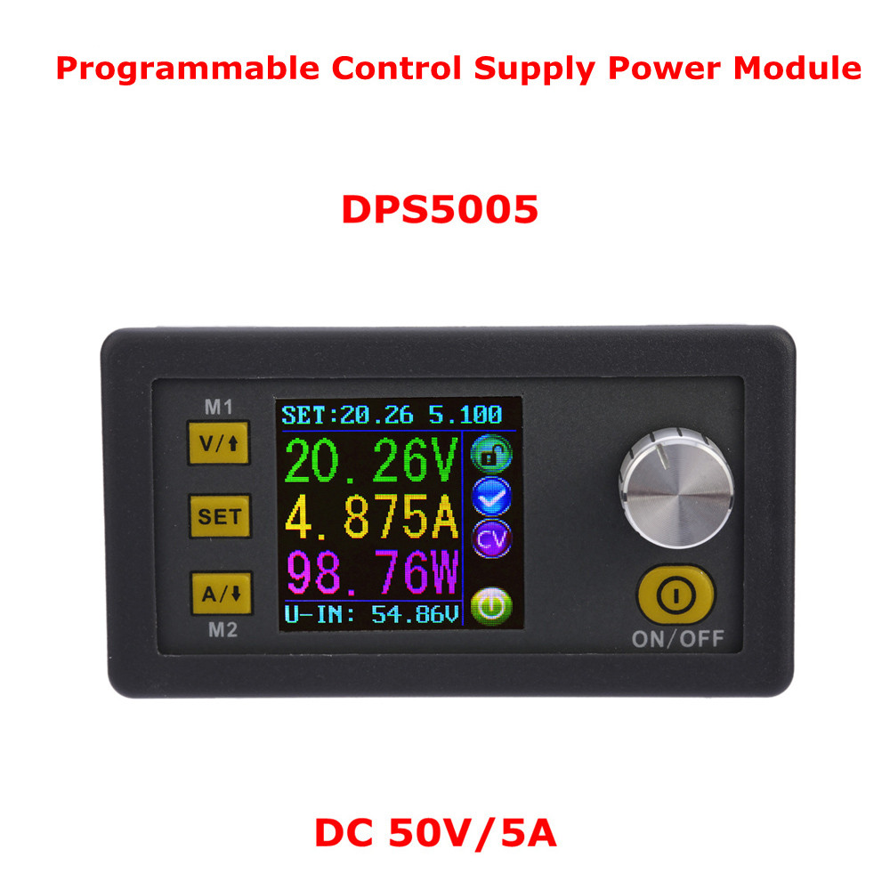 Mini Digital Constant Voltage Current Step down Power Supply Module Programmable LCD Display DC 0 50.00V 0 5.000A
