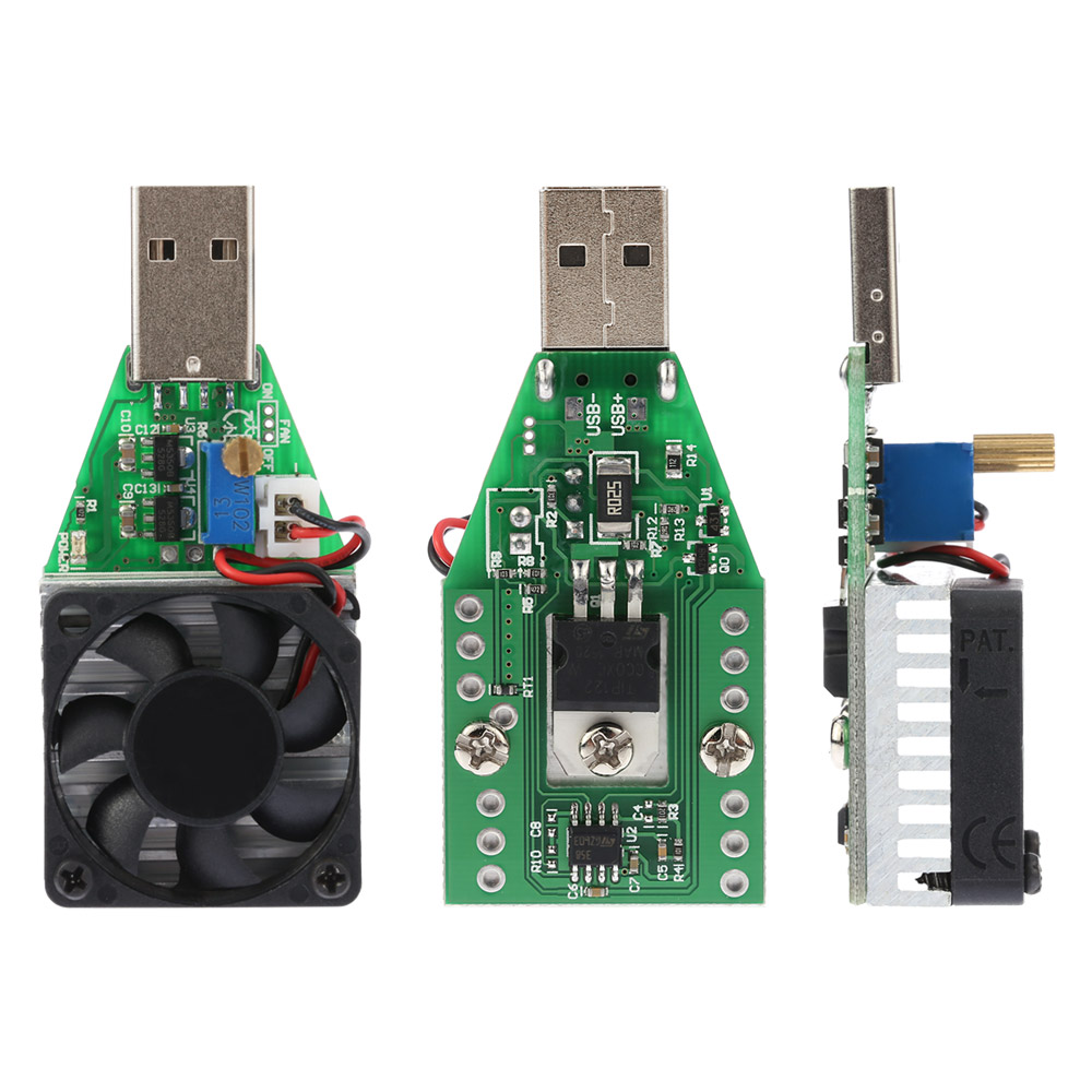 DC3.7 13V USB Adjustable Electronic Load Module Constant Current Electronic Load 0.15 3.00A Power Tester