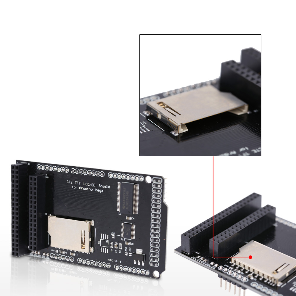 CTE TFT LCD SD Shield Expansion Board Module CTE TFT SD Shield for Arduino MEGA 2560 Module Level Translation